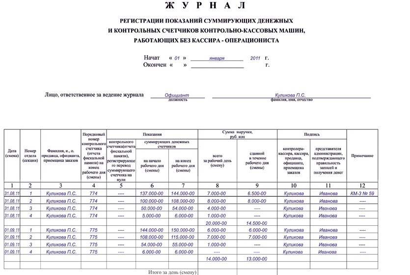 Форма 5 образец заполнения